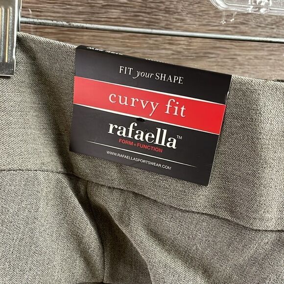 Rafaella Womens Curvey Fit Boot Cut Dress Pants Size 22W Aluminum Gray NWT - Picture 7 of 11
